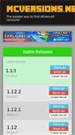 Mobile Screenshot of mcversions.net