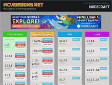 Tablet Screenshot of mcversions.net